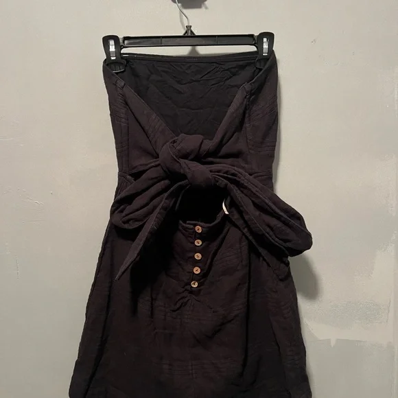 Free People Black Backless Romper - Picture 2 of 2